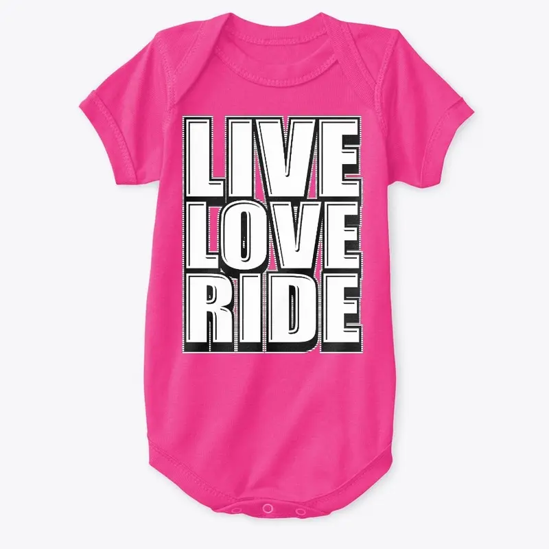 Live Love Ride Graphic Tops for Riders