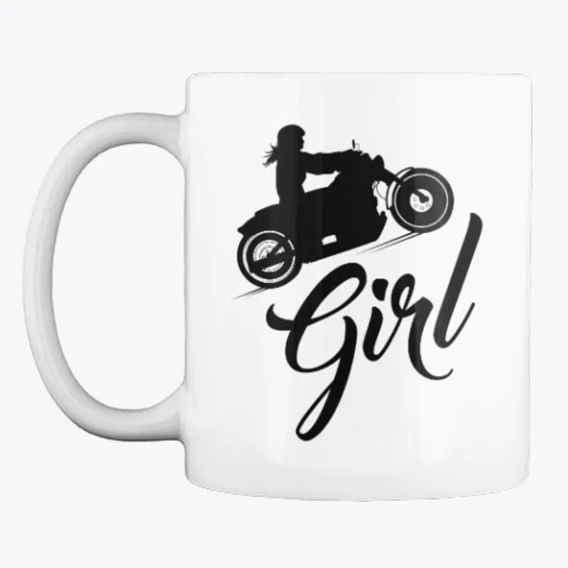 Motorcycle Girl Graphic for Women Bikers