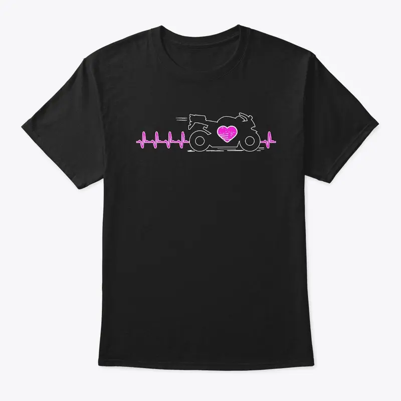 Moto Love Heartbeat Biker - Pink