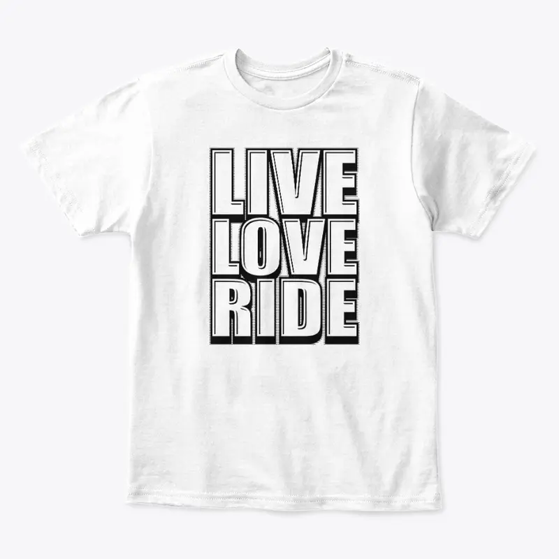 Live Love Ride Graphic Tops for Riders