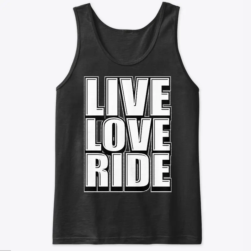 Live Love Ride Graphic Tops for Riders