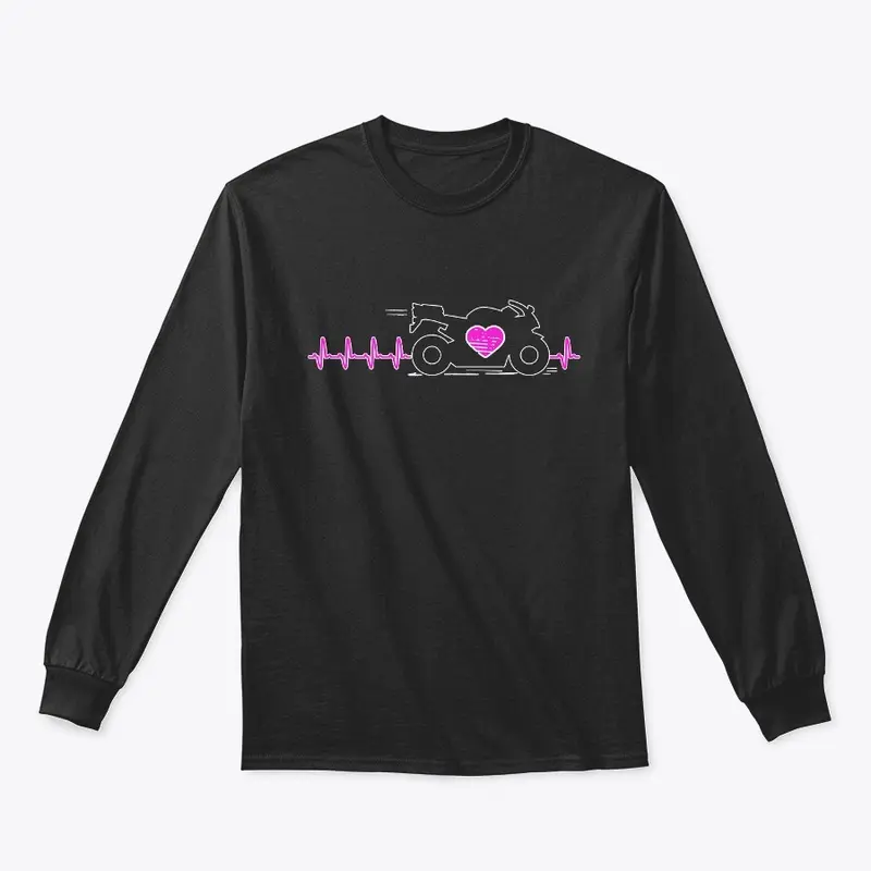 Moto Love Heartbeat Biker - Pink