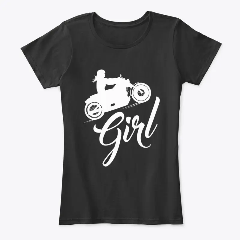 Motorcycle Girl Graphic for Women Bikers